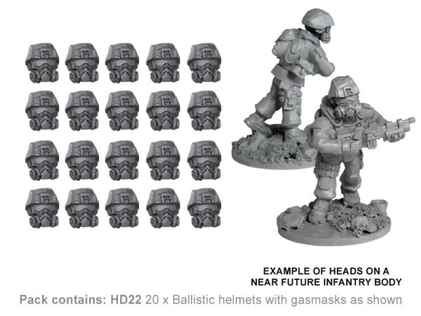 Ballistic Helmets with Gasmasks