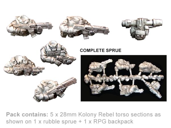 Kolony Rebel Torso Sprue No 1