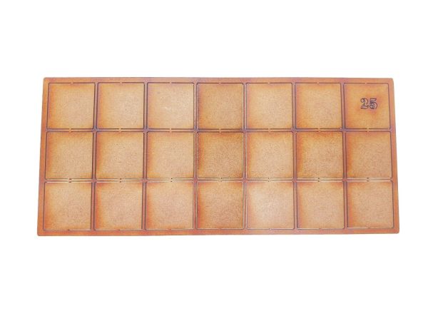 25 mm Square MDF Base