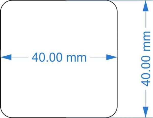 40 mm Square MDF Base - Image 2