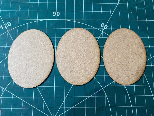 120 mm x 92 mm Oval MDF Base