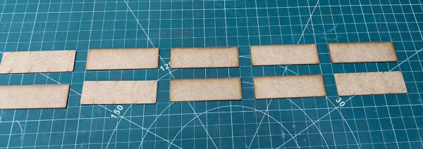 120 mm x 40 mm MDF Base