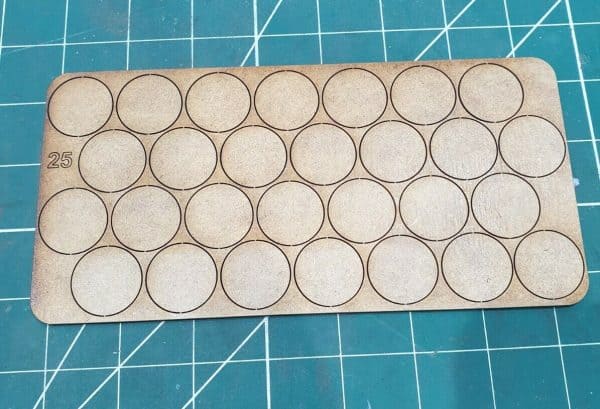 25 mm Round MDF Base