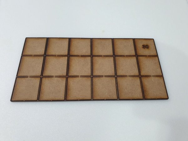 30 mm Square MDF Base