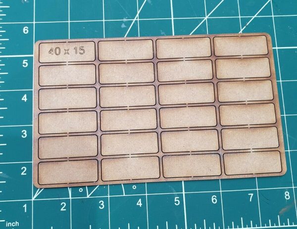 40 mm x 15 mm MDF Base