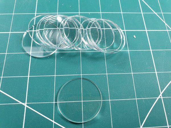 40 mm Clear Acrylic Bases