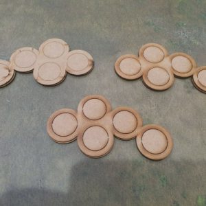 Skirmish order Wargames 25mm Bases Movement Tray 5 Troops